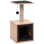 vidaXL Albero per Gatti con Tappeto Tiragraffi in Sisal 62 cm