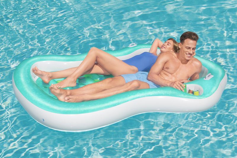 Bestway-43045-galleggiante-da-piscina-e-da-spiaggia-Blu-Multicolore-Vinile-Materassino-galleggiante