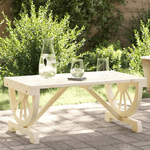 vidaXL Tavolino da Giardino 90x50x40 cm in Legno Massello di Abete