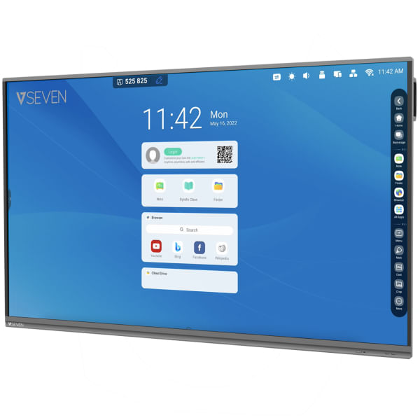 V7-IFP6502-V7PRO-lavagna-interattiva-1651-cm--65---3840-x-2160-Pixel-Touch-screen-Nero-USB---Bluetooth