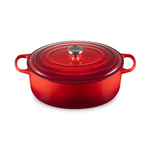 Le Creuset Cocotte Ovale Evolution in Ghisa Vetrificata 35cm Ciliegia