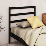 vidaXL Testiera per Letto Nera 96x4x100 cm in Legno Massello di Pino