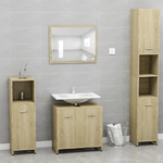 Set Mobili da Bagno Rovere Sonoma in Legno Ingegnerizzato