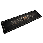 vidaXL Tappeto da Cucina Lavabile Testo Caffè 45x150 cm in Velluto