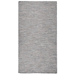 Tappeto da Esterni a Tessitura Piatta 80x150 cm Marrone e blu