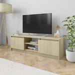 vidaXL Mobile Porta TV Rovere Sonoma 120x30x35,5 cm Legno ingegnerizzato