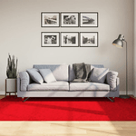 vidaXL Tappeto OVIEDO a Pelo Corto Rosso 160x230 cm