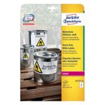 Avery L4715-20 etichetta autoadesiva Rettangolo con angoli arrotondati Permanente Bianco 160 pz