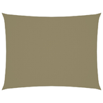 vidaXL Parasole a Vela Oxford Rettangolare 2,5x4 m Beige