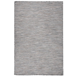 Tappeto da Esterni a Tessitura Piatta 120x170 cm Marrone e blu