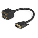 StarTech.com Cavo splitter video digitiale DVI-D a 2 DVI-D da 30 cm - M/F