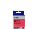 Epson Nastro fondo Pastello Rosso per testo Nero 6/9 LK-2RBP