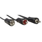 Hama-Cavo-2-RCA-M-Jack-3.5-mm-M-15-metri-nero