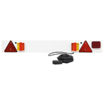 vidaXL Luce Rimorchio Rosso 115x6x14 cm 12V Lampadina LED