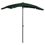 vidaXL Ombrellone da Giardino con Palo 200x130 cm Verde