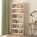 vidaXL Libreria/Divisorio 80x30x199,5 cm in Legno Massello di Pino