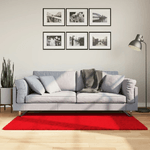 vidaXL Tappeto a Pelo Corto HUARTE Morbido e Lavabile Rosso 80x150 cm