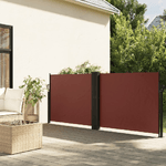 vidaXL Tenda da Sole Laterale Retrattile Marrone 140x600 cm