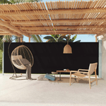 vidaXL Tenda da Sole Laterale Retrattile per Patio 180x600 cm Nera