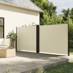 vidaXL Tenda da Sole Laterale Retrattile Crema 160x600 cm