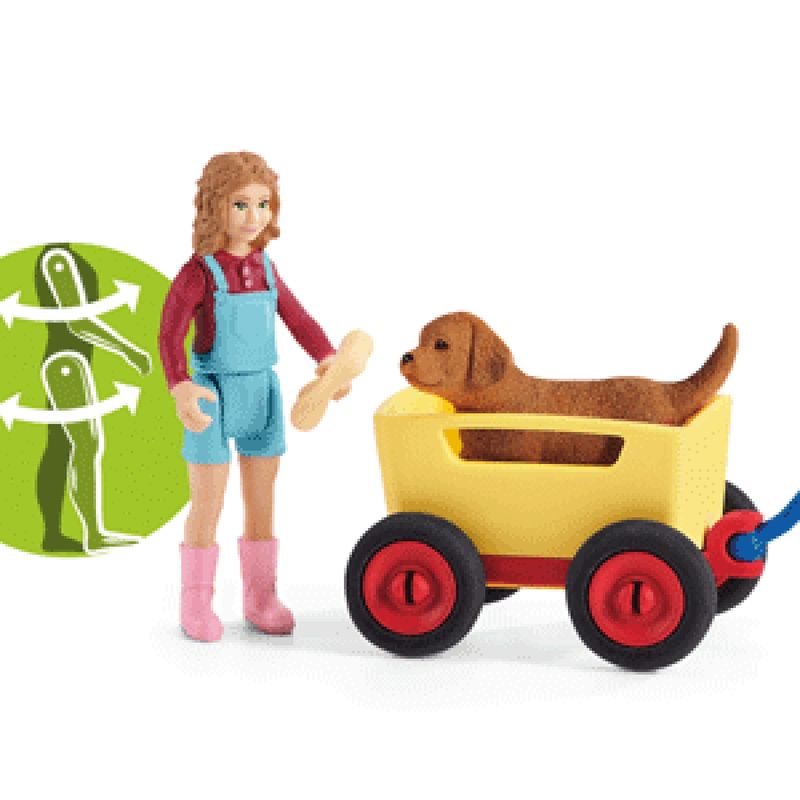 schleich-Farm-Life-Puppy-Wagon-Ride