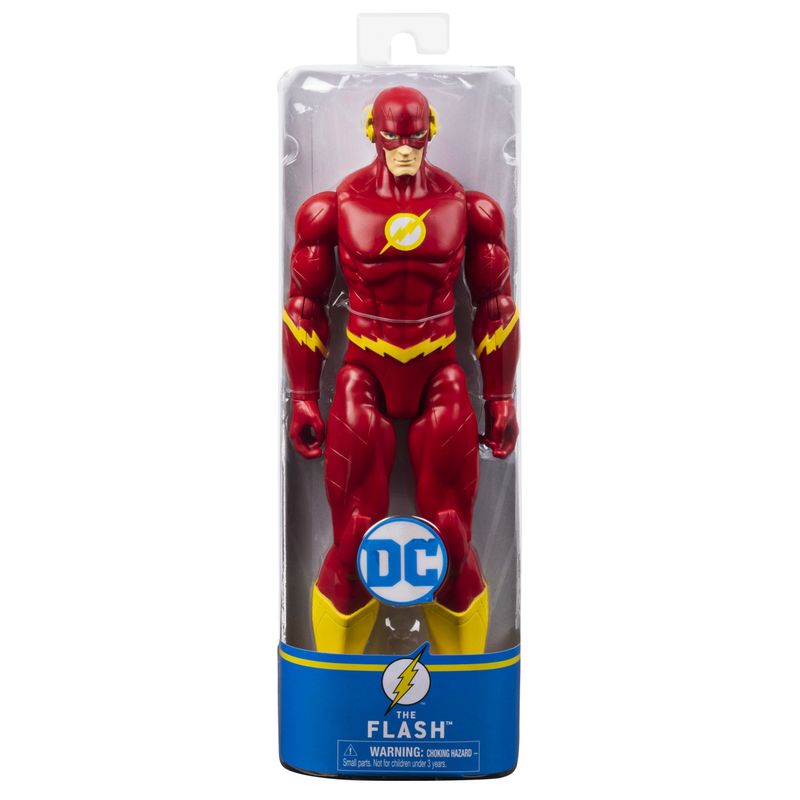 DC-Comics---FLASH---Personaggio-Flash-30-cm---Personaggio-30-cm-con-decorazioni-originali-e-11-punti-di-articolazione---Giocattoli-per-bambini-