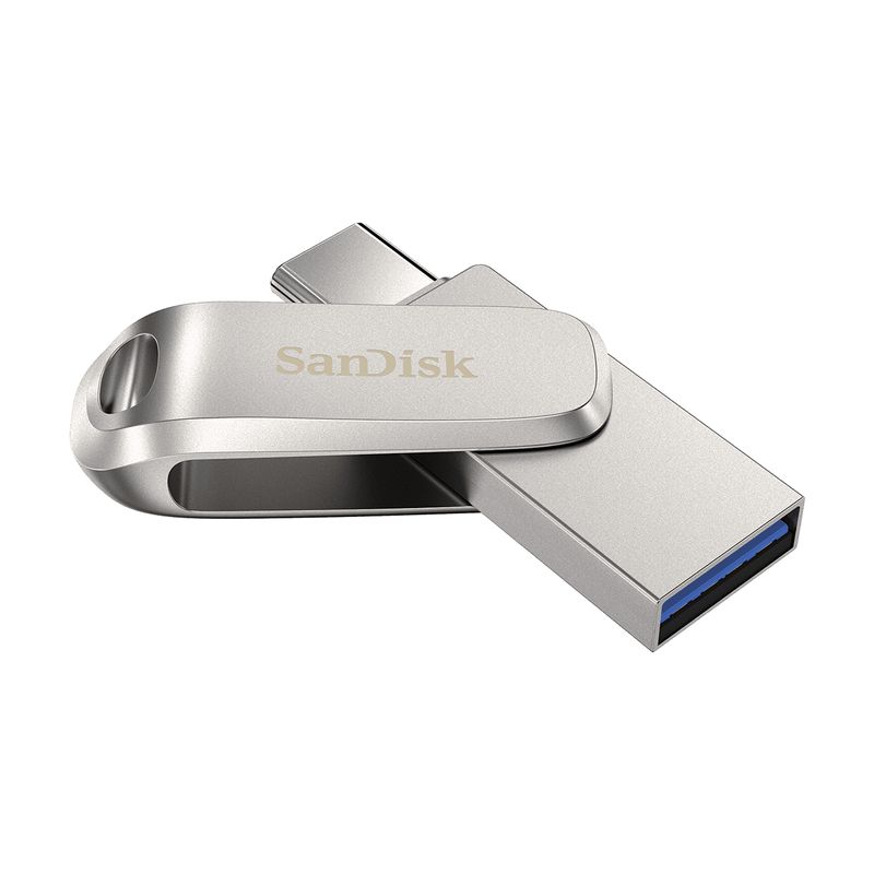 SanDisk-Ultra-Dual-Drive-Luxe-unita--flash-USB-64-GB-USB-Type-A---USB-Type-C-3.2-Gen-1--3.1-Gen-1--Acciaio-inossidabile