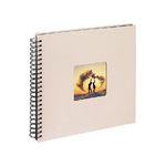 Walther Album Fotografico Fun Chamois 30x30cm 50 Pagine Nere a Spirale