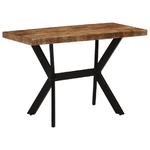 vidaXL Tavolo da Pranzo 110x55x75 cm in Legno Massello di Mango