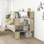 vidaXL Libreria/Divisorio Rovere Sonoma 100x24x124 cm