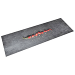 vidaXL Tappetino da Cucina Lavabile Peperoni 60x180 cm