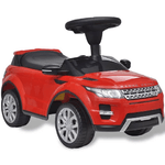 vidaXL Macchina a Spinta per Bambini Rossa con Musica Land Rover 348