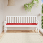 vidaXL Cuscino per Panca Rosso 180x50x7 cm in Tessuto Oxford