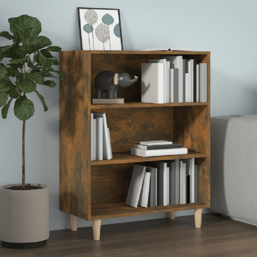Credenza Rovere Fumo 69,5x32,5x90 cm in Legno ingegnerizzato