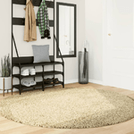 vidaXL Tappeto Shaggy a Pelo Lungo Moderno Oro Ø 200 cm