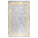 vidaXL Tappeto Lavabile 120x180 cm Grigio Antiscivolo