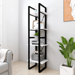 vidaXL Libreria a 4 Ripiani Bianca 40x30x140 cm in Legno ingegnerizzato