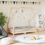 vidaXL Giroletto per Bambini 70x140 cm in Legno Massello di Pino