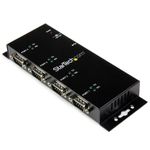 StarTech.com Hub adattatore seriale USB a DB9 RS232 a 4 porte - Guide DIN industriali e montabile a parete