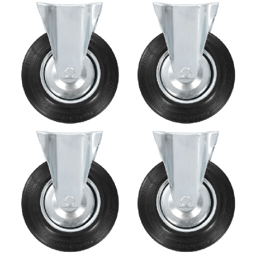 vidaXL Rotelle Fisse 12 pz 200 mm