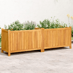 vidaXL Fioriera Giardino con Rivestimento 153x38,5x50 Massello Acacia