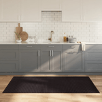 vidaXL Tappeto Rettangolare Marrone Scuro 100x200 cm in Bambù