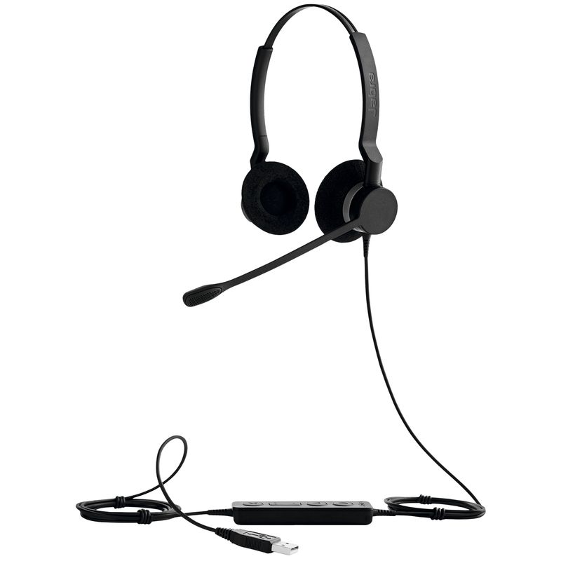 Jabra-BIZ-2300-USB-Microsoft-Lync-Duo-Auricolare-Cablato-A-Padiglione-Ufficio-USB-tipo-A-Nero