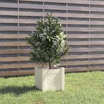 vidaXL Fioriera da Giardino Bianca 31x31x31 cm Legno Massello di Pino