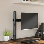 vidaXL Supporto per Monitor in Acciaio Nero VESA 75/100 mm