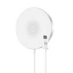 Celly MAGCHARGE Caricabatterie per dispositivi mobili Smartphone Argento, Bianco USB Carica wireless Interno