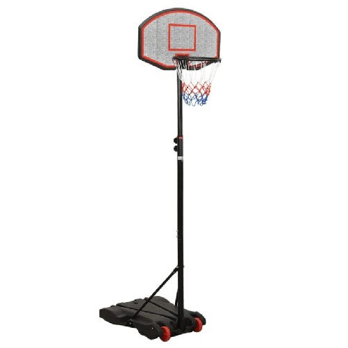Supporto per Pallacanestro Nero 216-250 cm Polietilene