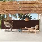 vidaXL Tenda Laterale Retrattile per Patio 140x600 cm Marrone