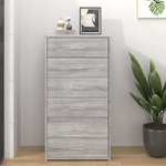 Credenza 6 Cassetti Grigio Sonoma 50x34x96 cm Legno ingegnerizzato