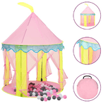 vidaXL Tenda da Gioco per Bambini Rosa con 250 Palline 100x100x127 cm